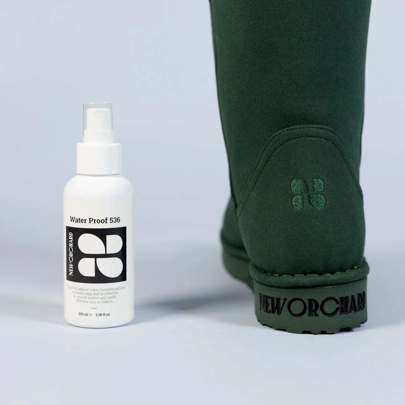 Plant-based water-repellent shoe spray