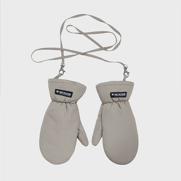 Beige recycled vegan warm gloves eco friendly accessory