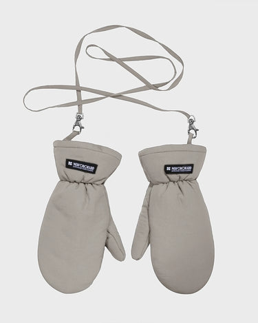 Beige recycled vegan warm gloves eco friendly accessory