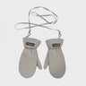 Beige recycled vegan warm gloves eco friendly accessory