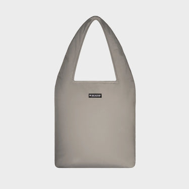 Beige vegan tote bag with pouch sustainable accessory