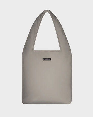 Beige vegan tote bag with pouch sustainable accessory