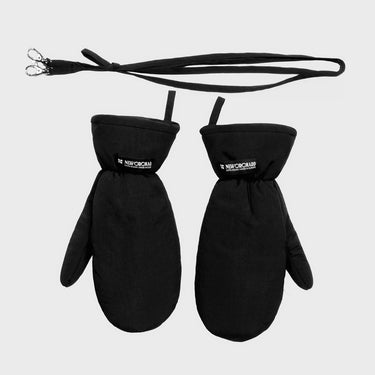 Black recycled vegan warm gloves eco friendly accessory