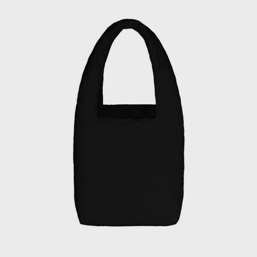 Black vegan handbag with cosmetic pouch planet friendly