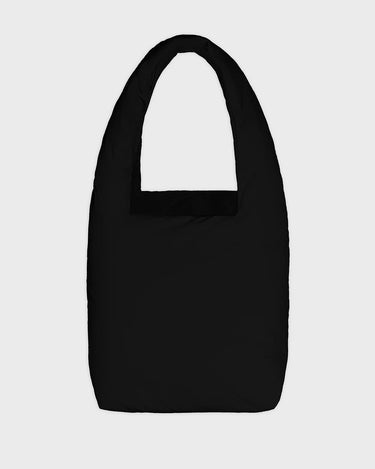 Black vegan handbag with cosmetic pouch planet friendly