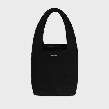 Black vegan tote bag with pouch sustainable accessory