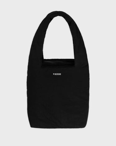 Black vegan tote bag with pouch sustainable accessory