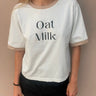 Casual Oat Milk slogan top