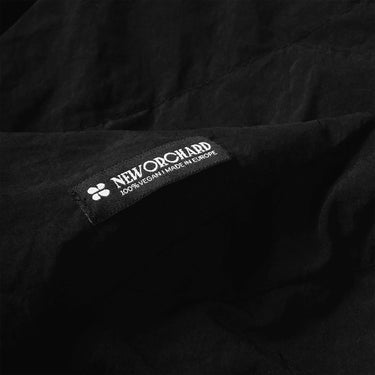 Charcoal black vegan knit hooded scarf cruelty free winter style