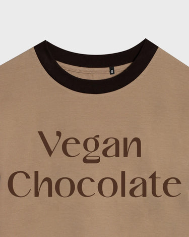 Chocolate brown vegan top