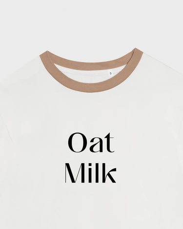 Comfortable Oat Milk vegan t-shirt