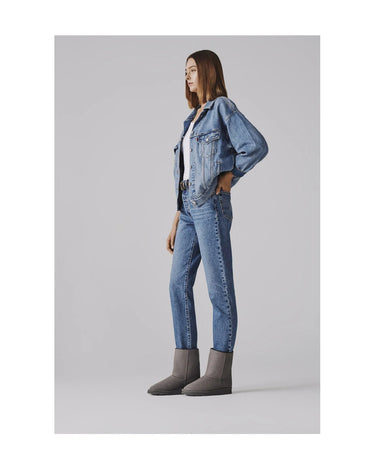 Cruelty-free warm grey boots – cozy mid-length