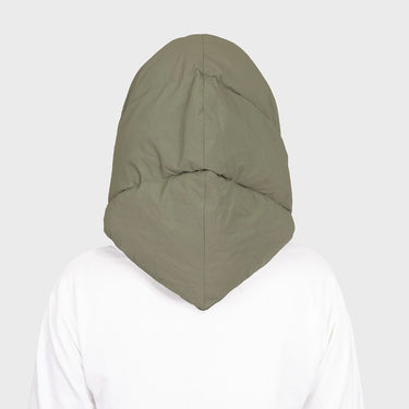Dark green vegan headscarf cruelty free sustainable fashion