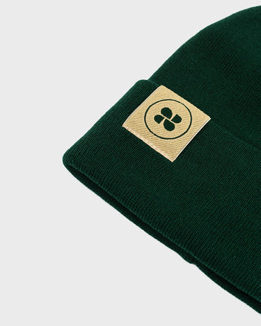 Eco knit green vegan hat – sustainable winter style