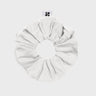 Eco white hair accessory stylish recycled scrunchie