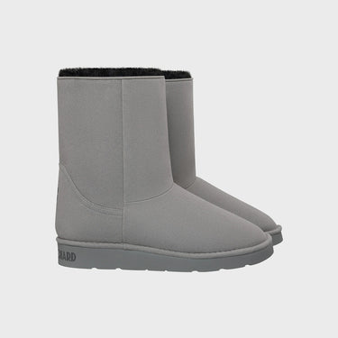 Grey mid-length vegan boots – cruelty-free choice