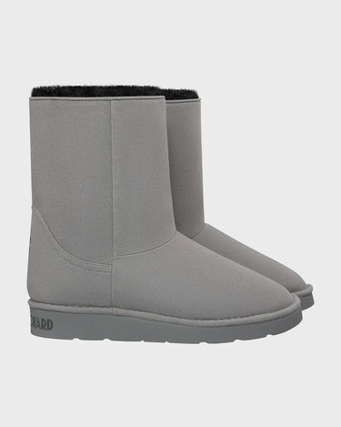Grey mid-length vegan boots – cruelty-free choice
