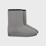 Grey mid-length vegan boots – cruelty-free choice