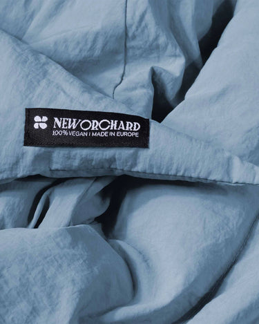Light blue recycled fabric headscarf eco conscious accessory
