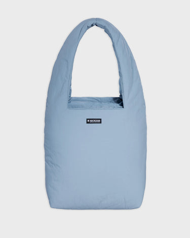 Light blue vegan crossbody bag with pouch cruelty free handbag