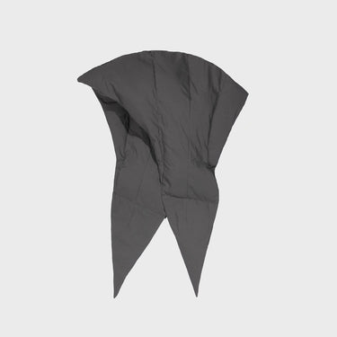 Light grey vegan fleece lined scarf cruelty free winter accessory