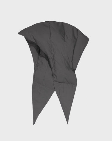 Light grey vegan fleece lined scarf cruelty free winter accessory
