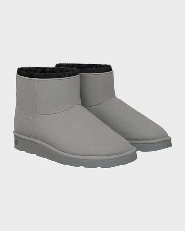 Plant-based light grey vegan ankle boots