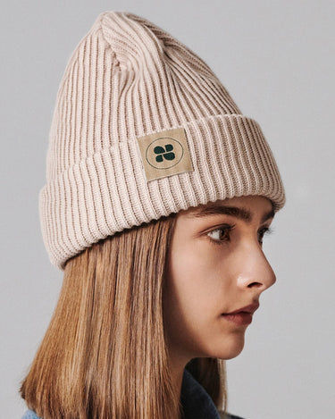 Soft beige winter hat for ultimate comfort