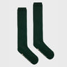 Soft dark green sustainable knee-high socks