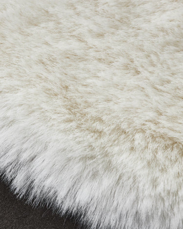 Sustainable beige tall vegan boots with faux fur