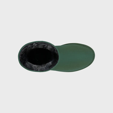 Sustainable dark green winter vegan boots