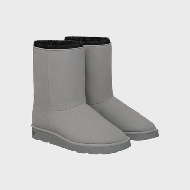 Vegan grey snow boots – ugg-inspired warmth