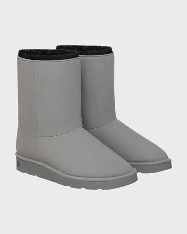 Vegan grey snow boots – ugg-inspired warmth