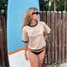 Vegan lifestyle t-shirt chocolate