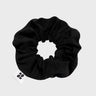 Vegan black scrunchie cruelty free sustainable accessory